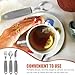 Healvian 's Aid Living Stainless Steel Spoon Fork Elderly Assistive Cutlery Set Portable and Convenient