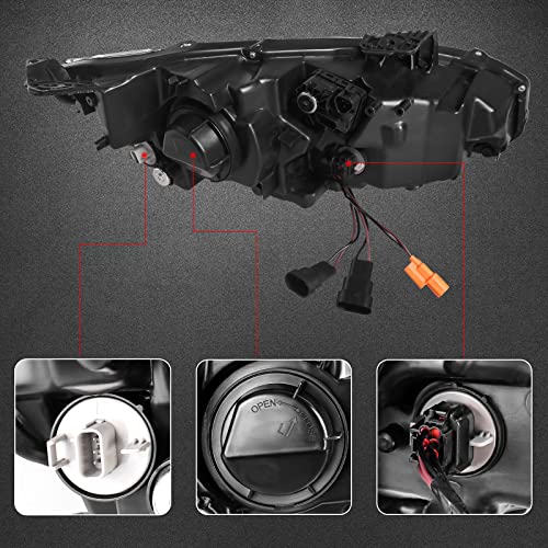 Huray Led Headlights For 10Th Gen 2016-2022 Honda Civic, Headlamp Assemblies With Sequential Turn Signal For Civic Sedan/Coupe/Hatchback, Head Lamps For Ex/Lx/Sport/Touring/Si/Type R - 1 Pair #TOP4