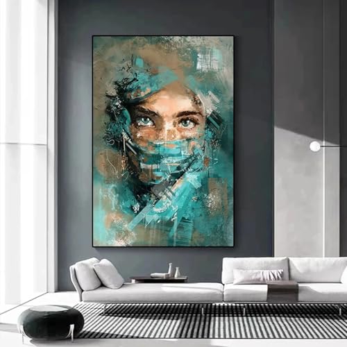 Affiche sur toile graffitis pour fille 80x120cm sans cadre déco moderne