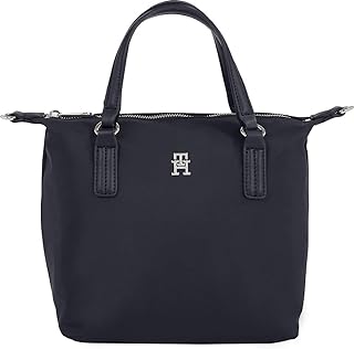 Tommy Hilfiger POPPY TH SMALL TOTE Kadın Çanta, Mavi, Tek Beden