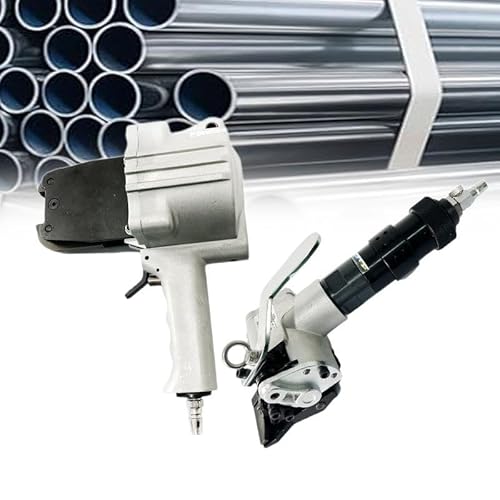 ERSINIAN Outil de cerclage en métal Machine de cerclage pneumatique en Acier Tendeur et Coupe-scelleuse Presse à balles de Type Fendu Robuste pour cerclage de 0,75''19 mm de Largeur (25 mm)