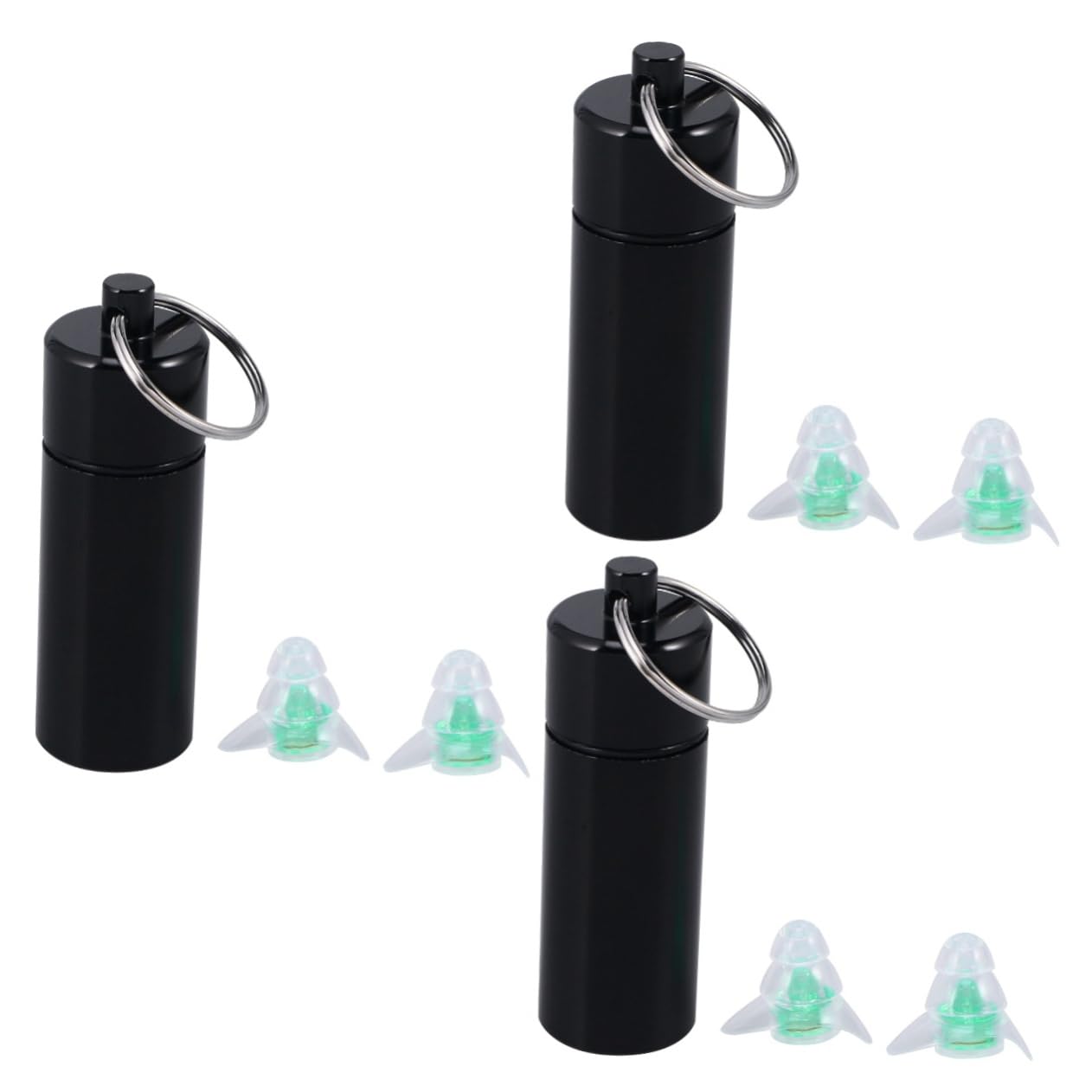 Healeved 3pièces Bouchons Oreilles De Auditive Pour Voyage De Bruit Confort Optimal Pour Dormir Et Étudier Avec Flacon Vert