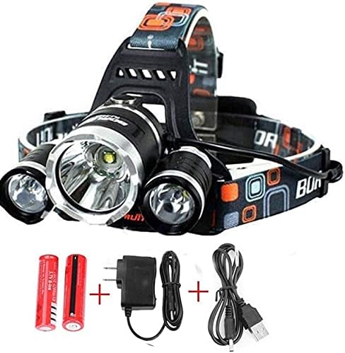 2022[Upgraded]Brightest and Best LED Headlamp 20000 Lumen flashlight- IMPROVED LED, Rechargeable headlight flashlights Waterproof Hard Hat Light, Bright Head Lights, Running or Camping headlamps