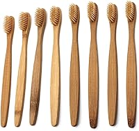 Vista 6 de Healifty Juego de 8 cepillos de dientes naturales de bambú para dientes sensibles