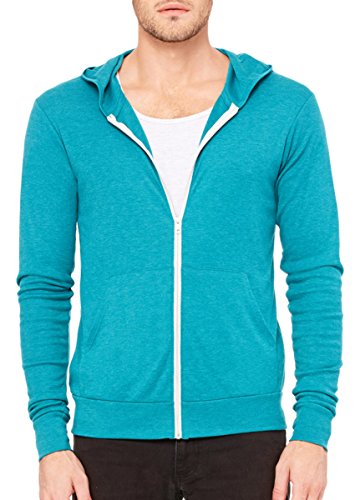 Bella Canvas Triblend Full-Zip Lightweight Hoodie