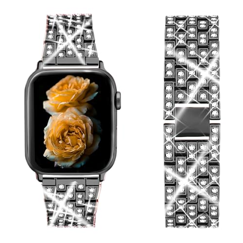 Bracelet en cristal bling pour Apple Watch SE Series 11 10 9 8 7 45mm 41mm