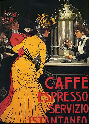 Targa In Metallo Caffe Espresso Servizio Istantaneo Nostalgico Poster Segno Lamiera Retrò Vintage Pannello Poster Vintage Targa Con Stampe Per Pub Ristorante Cucina M