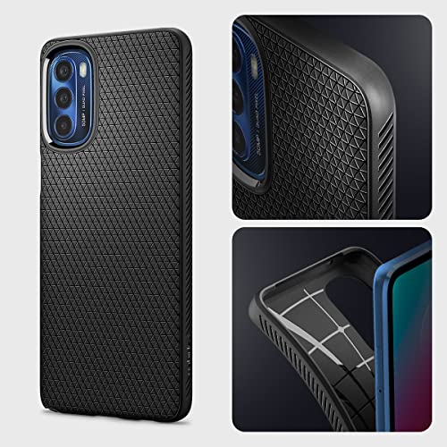 Image of Spigen Liquid Air Designed for Moto G Stylus 2022 Case - Matte Black