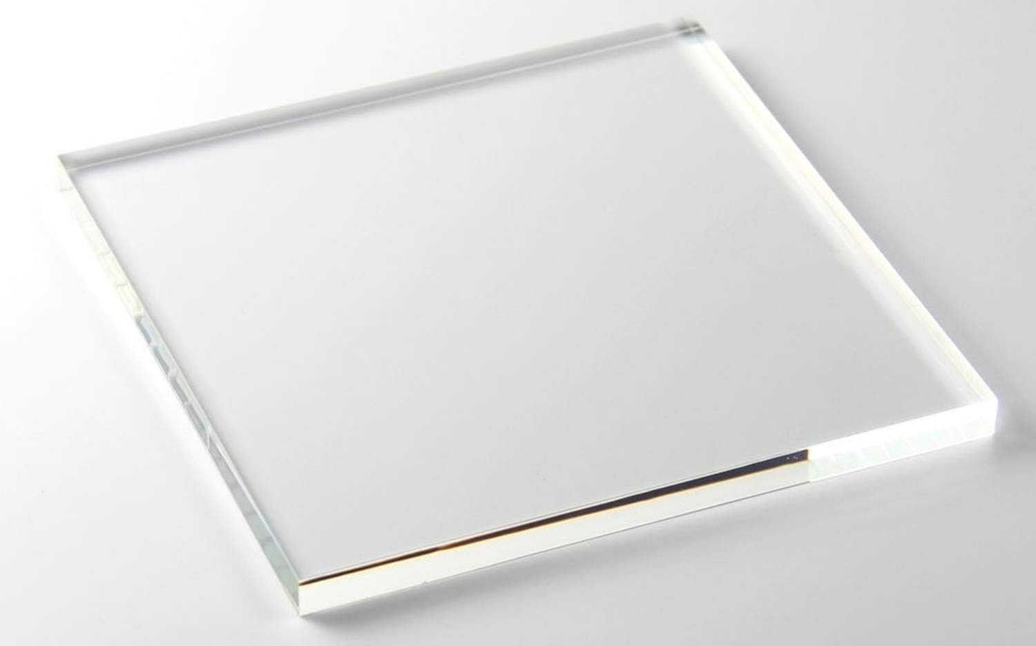 Acrylic Clear Square Sheet, Plexiglass Transparent Acrylic Square Board,Plexiglass Clear Plastic Sheet (Different Thickness &Size Avaiable) (1/8" Thick, 1")