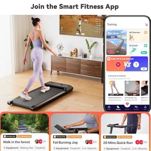 Mini Walking Treadmill for Home and Office with Remote and Smart APP