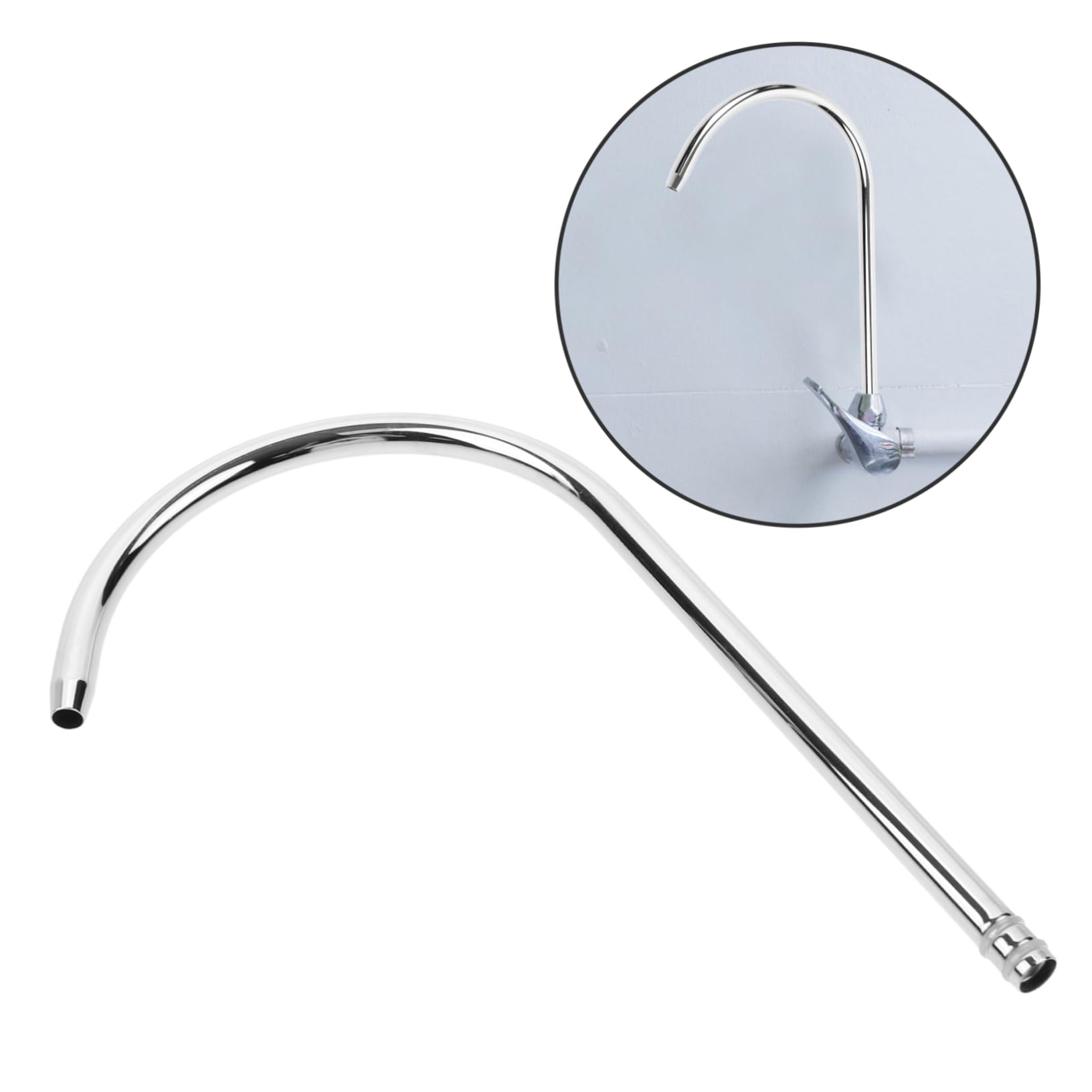 Angoily 3pezzi Rubinetto Da Cucina Inox Con Tubo Flessibile Per Potabile Accessorio Per Rubinetto Con Tubo Curvo Resistente e Pratico Per Uso Quotidiano