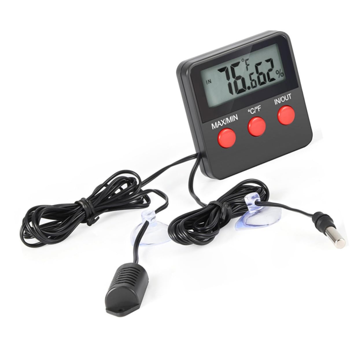 jojofuny 3pezzi Termometro Igrometro per Misuratore e umidità Batteria per Incubazione e Terrari Facile Installare e