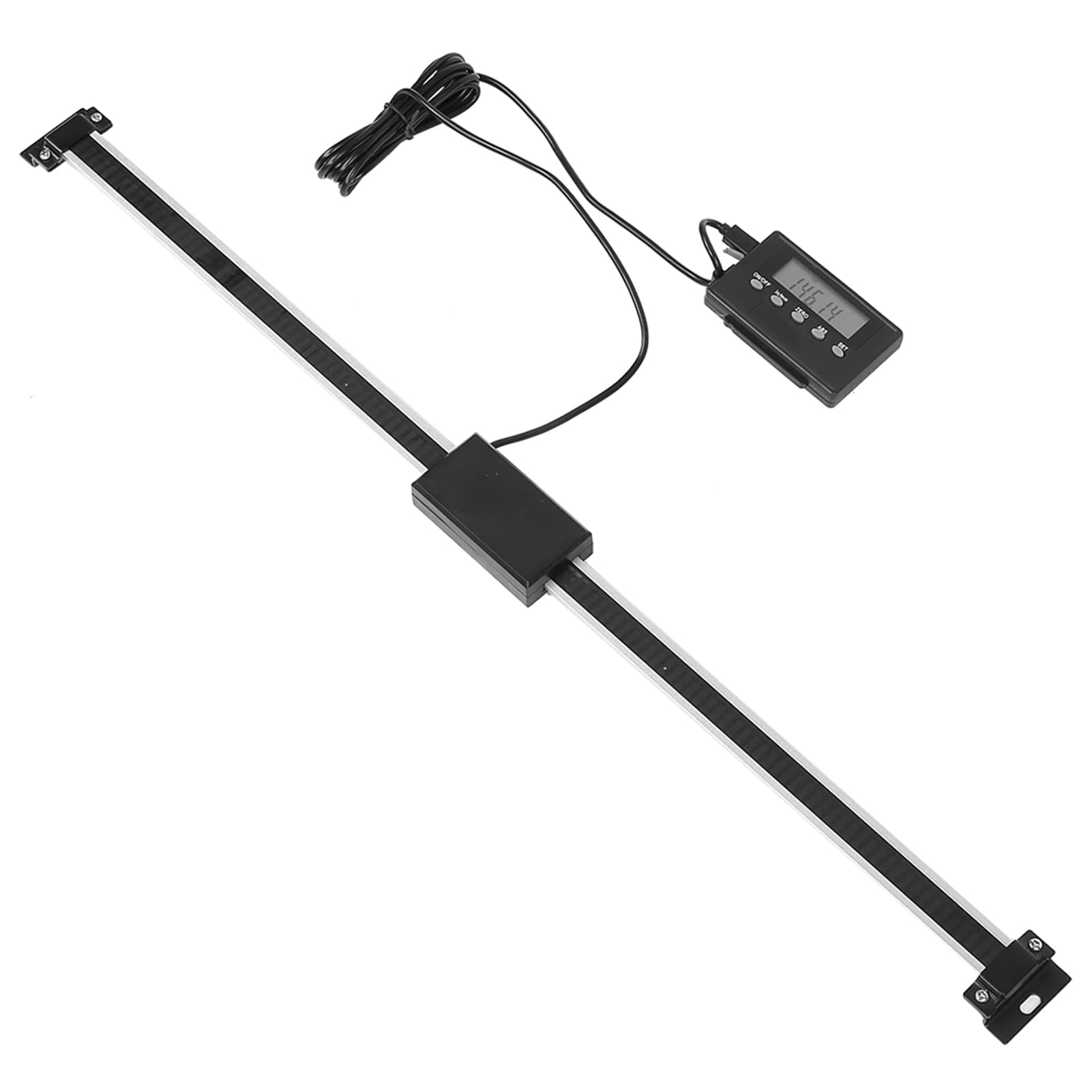 BRRNOO Odczyt Cyfrowy, Zestaw Cyfrowej Skali Liniowej z rozdzielczością 0,01. Dokładna Skala Odczytu LCD 0-600 Mm dla Frezarek Tokarek