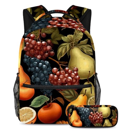 Sac à dos grande capacité anti mal de dos avec trousse pour étudiant