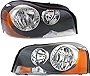 Garage-Pro Headlight Assembly Compatible with 2003-2014 Volvo XC90 Halogen, Set of 2, Driver and Passenger Side, Clear Lens