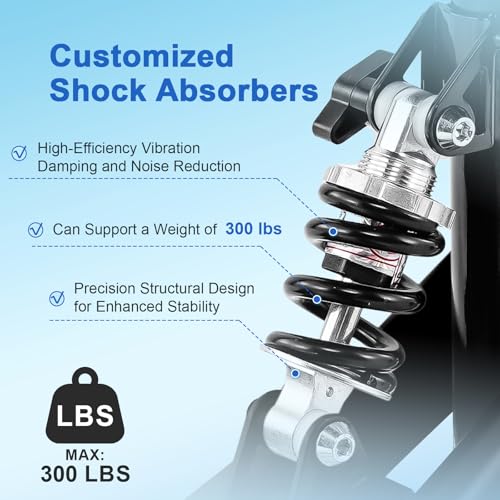 BlessReach Knee Scooter Steerable Knee Walker Deluxe Medical Scooter for Foot Injuries Adult Compact Crutches Black - Image 3
