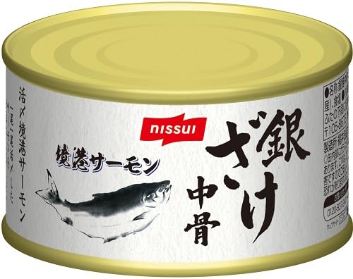Amazon | ニッスイ 銀ざけ中骨水煮 180g | ニッスイ | 魚介の缶詰