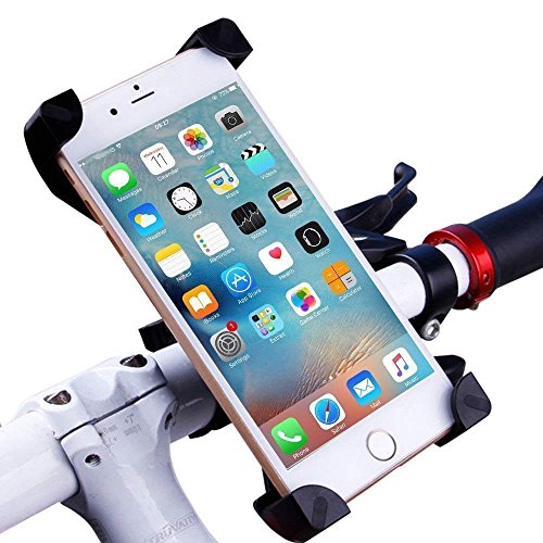Bike Phone Holder,EMIUP Universal Bicycle/Motorcycle Handlebar Rack Mount 360 Rotatable Bicycle Phone Holder for Any iPhone X,8,7,6S,Samsung,Android phone,Other 3.7-6.5 inches Smartphone,GPS