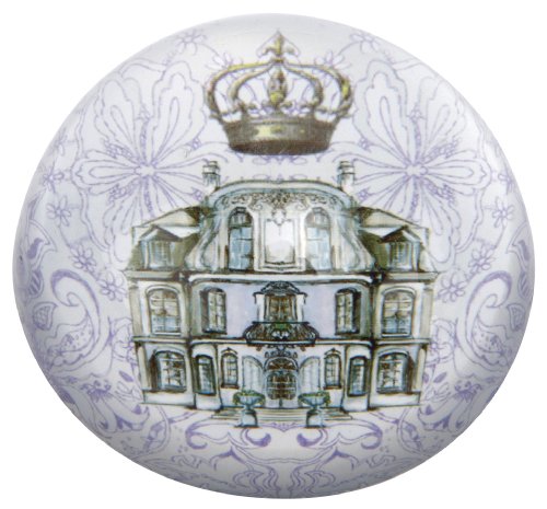 Presse-papier en verre en forme de poire, objet d'art de table