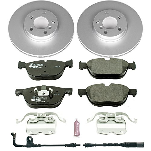Image of Power Stop ESK4693 Front Euro-Stop Brake Kit BMW and 1 Front Sensor Wire For BMW X5 2007-2010 [Model Specific]