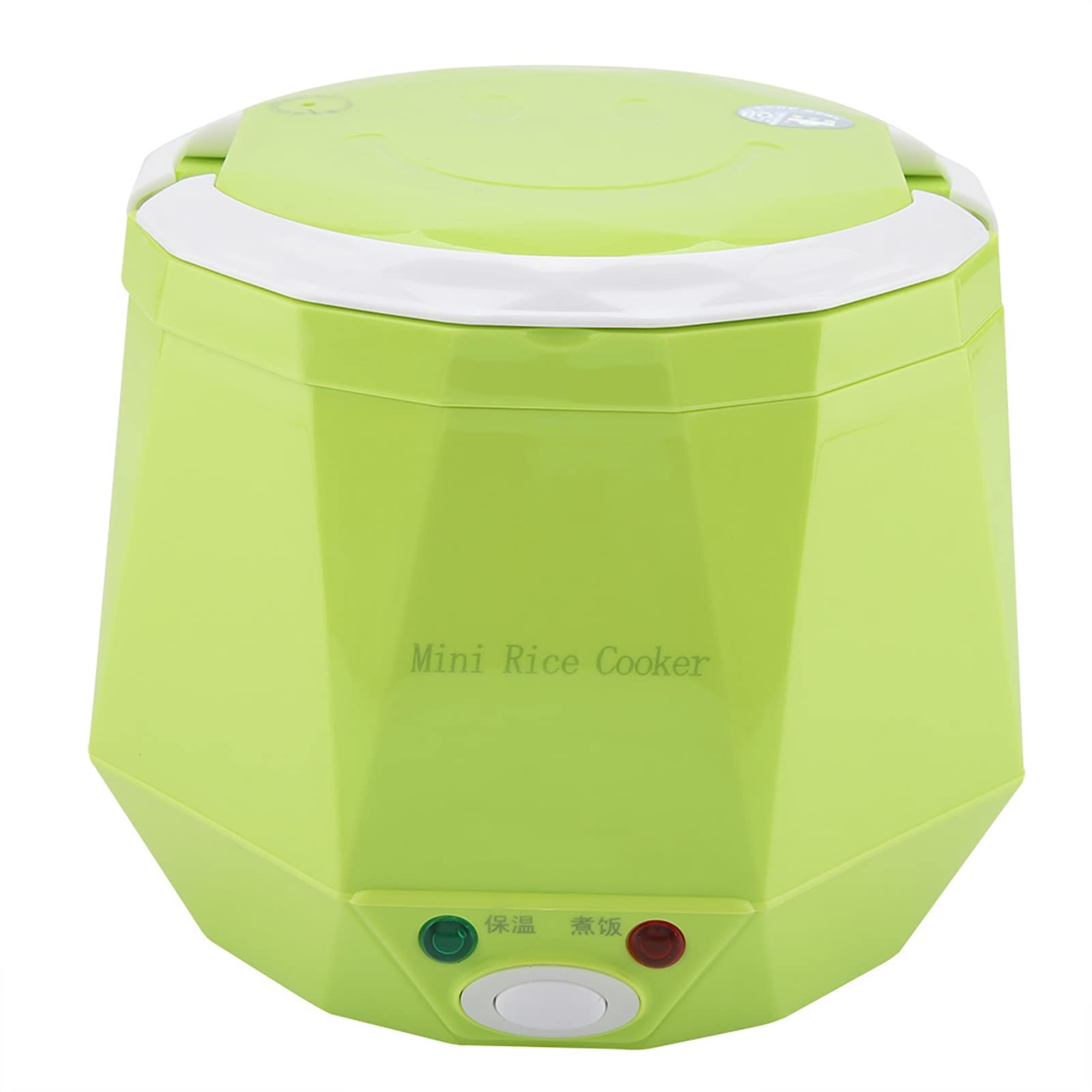 Olla Arrocera Eléctrica Multifuncional Portátil, 24V, 140W, Comida para Camiones, para el Hogar y los Viajes (GREEN)