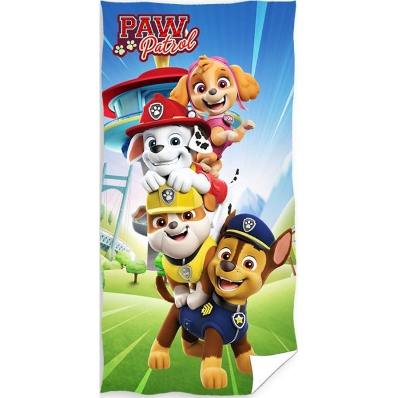 arlis Drap De Plage Paw Patrol Ou Serviette De Bain 70 X 140 Cm (Drap de Plage Paw Patrol)