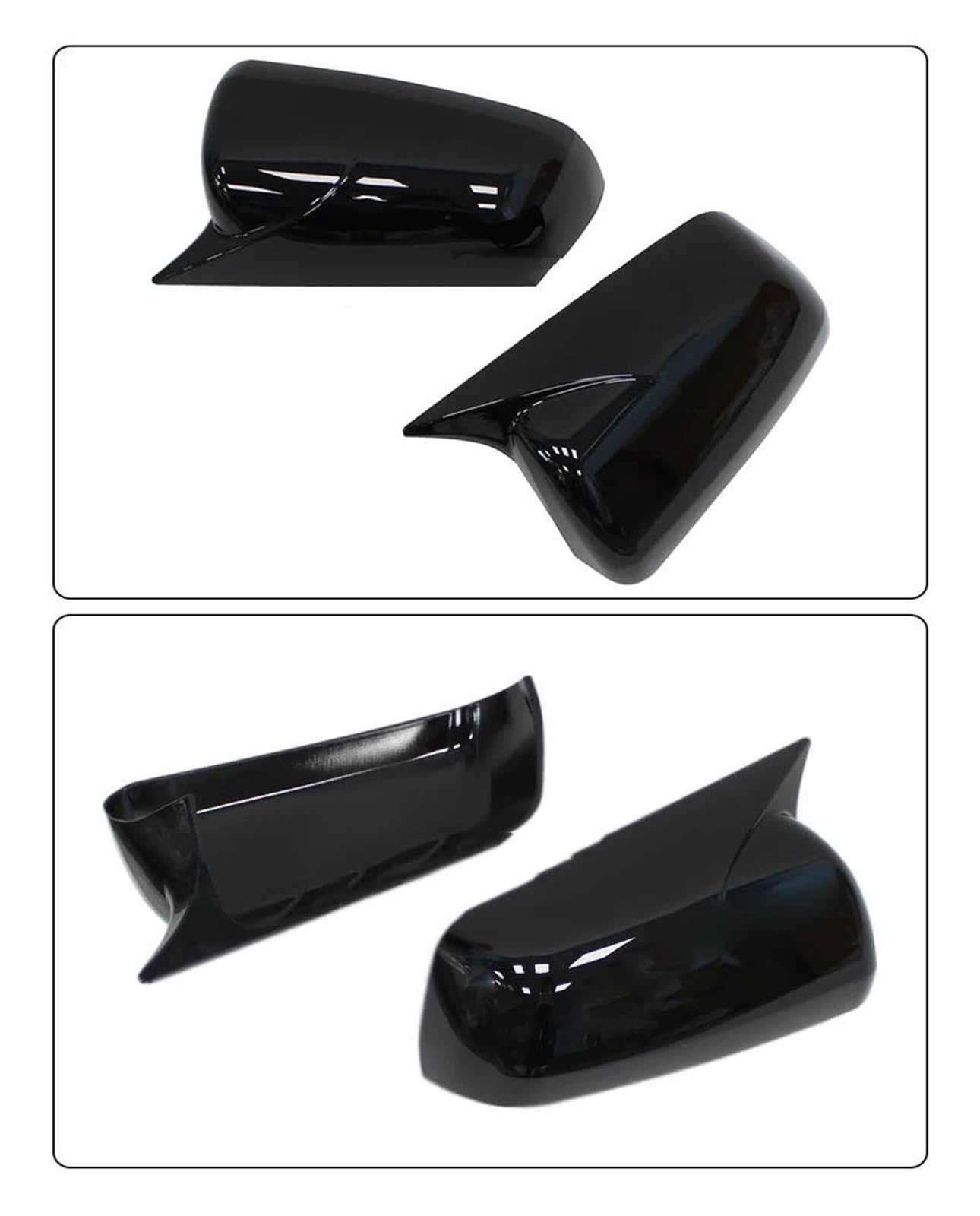 Osłona lusterka bocznego Do Lancera, EVO X 10, EX 2008-2016, osłona lusterka bocznego, naklejka ozdobna, część samochodowa, akcesoria stylistyczne(Gloss Black)