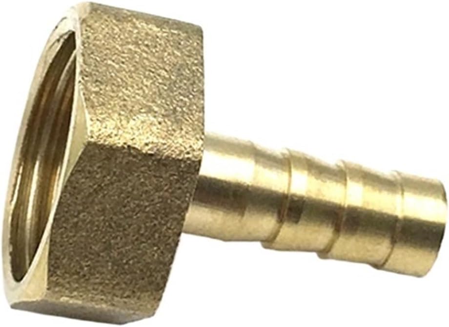 1pcs Pagoda connector 6 8 10 12 14mm hose barb connector, hose tail thread 1/8 1/4 3/8 1/2 inch thread (PT) brass water pipe fittings (Color : PC, Size : 6MM_3/4"")