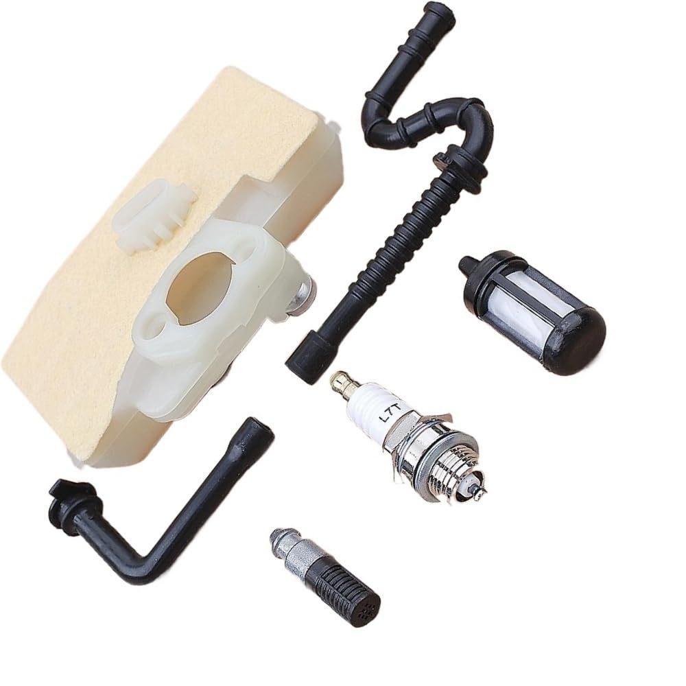 Kit de filtro de aire, bujía, filtro de combustible y tubería compatible con motosierra MS290, MS310, MS390, 029, 039, 290, 310 y 390.