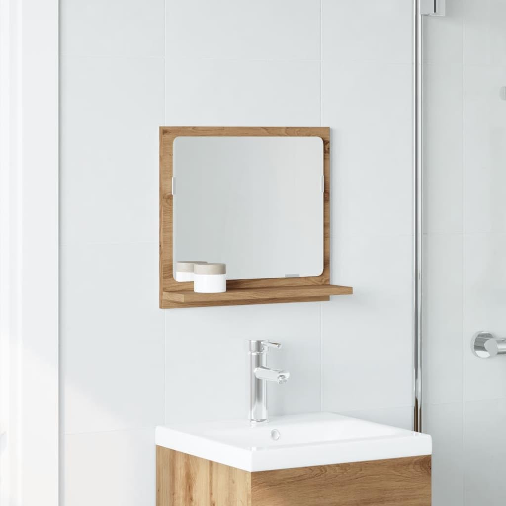 Genérico Espejo Mueble baño Madera ingeniería Roble Artisan 40x11x37 cm,Armarios y Almacenamiento,Tocadores,Tocadores de baño-856188