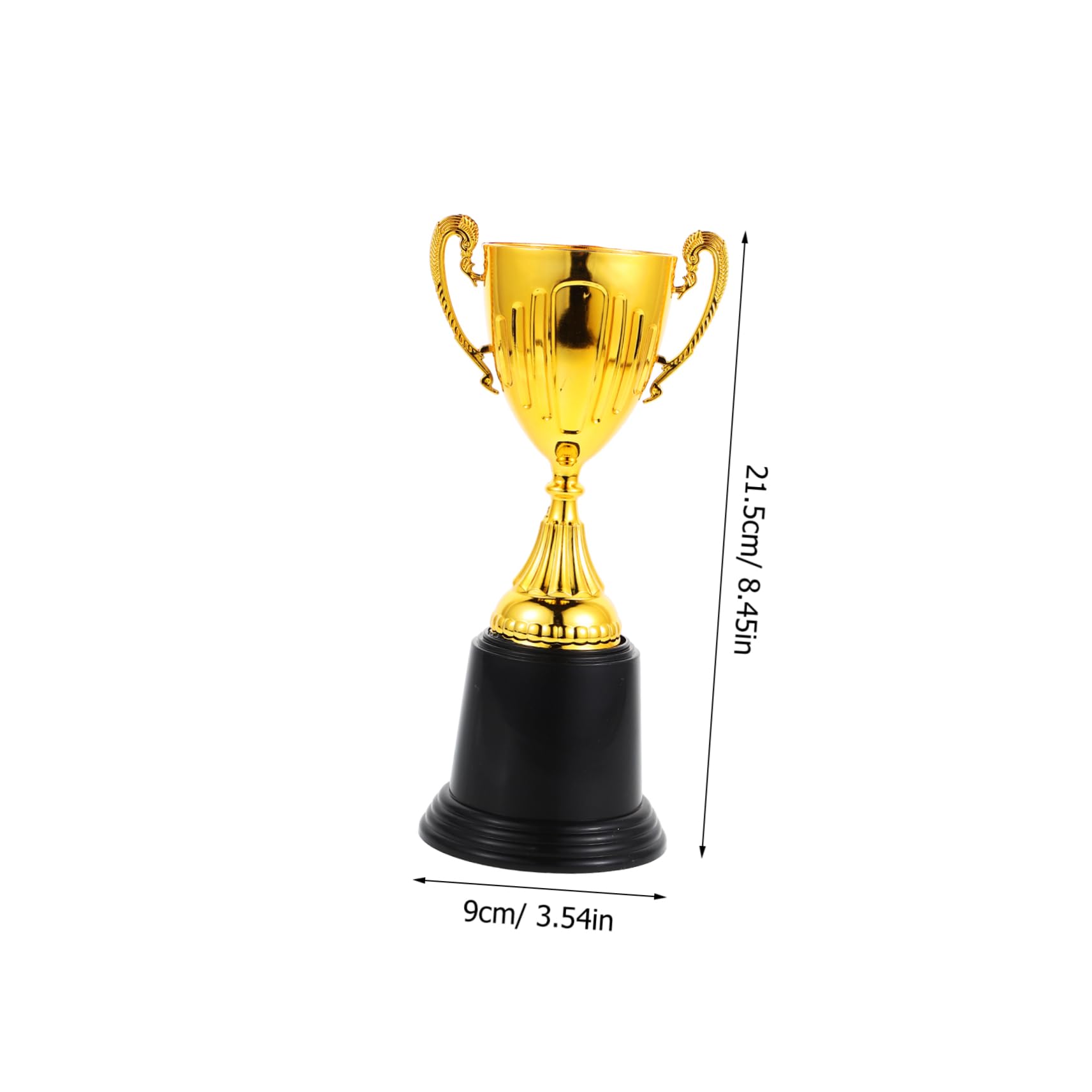 Abaodam Elegant Plastic Trophies for Sports Games Mini Gold Award Cup Winner's Prize Team
