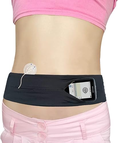Cinturón ajustable para bomba de insulina, accesorios para diabéticos, cómoda banda ancha, para diabetes tipo 1, dispositivo médico T1D, EpiPen,