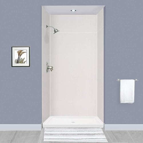 Miniatura 75 de Transolid EWKX483696-41 Expressions - Kit de pared de ducha de 6 paneles con extensión, 36 pulgadas de largo x 48 pulgadas de ancho x 96 pulgadas