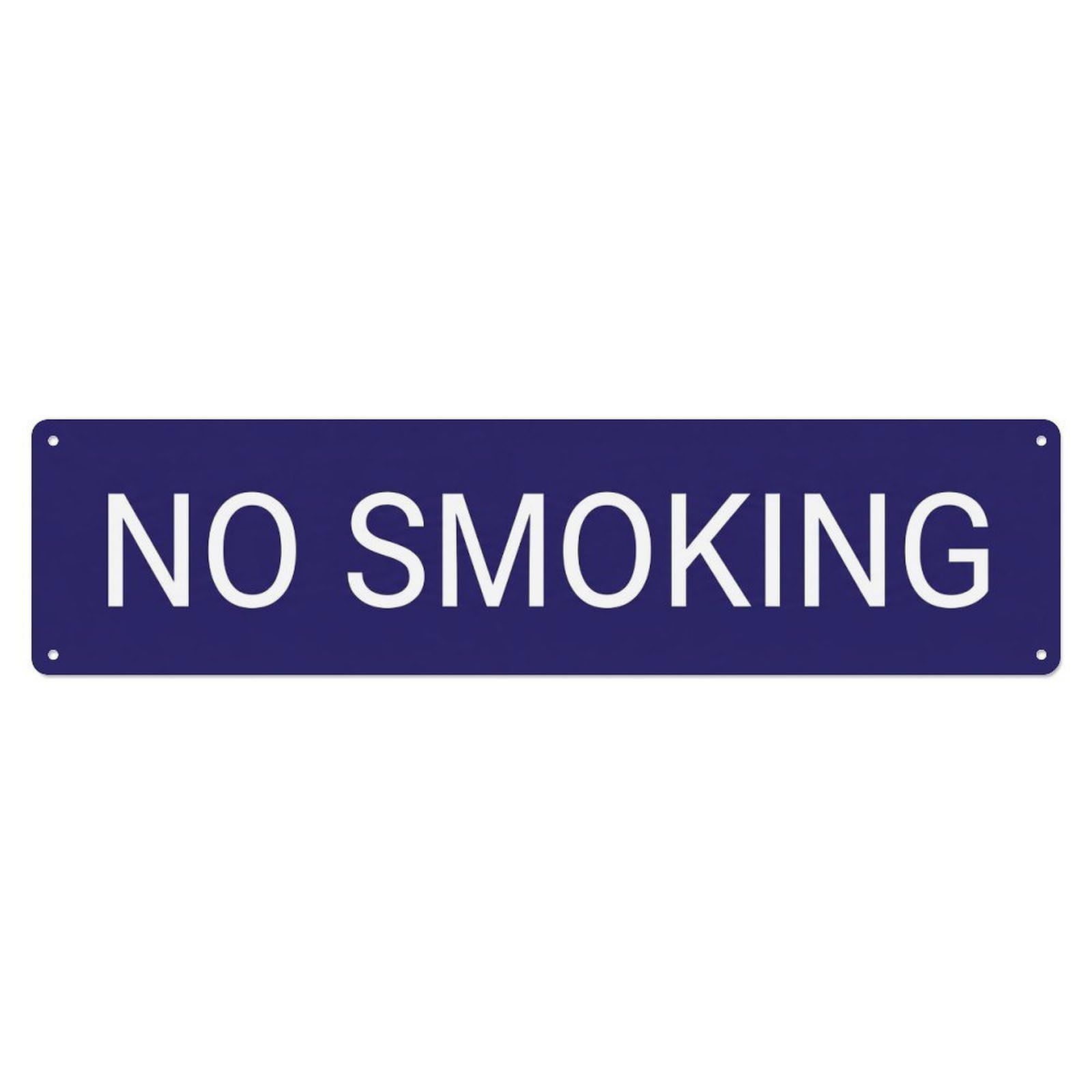 No Smoking Policy Notice Metal Tin Sign
