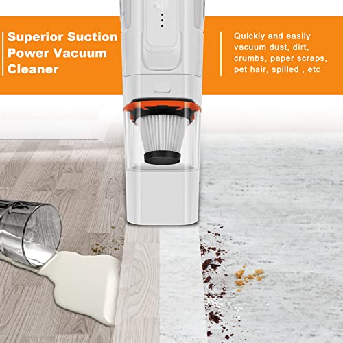 Wapasoo Vacuum Cleaner Handheld Vacuum - 2 Speed Mini Vacuum, Pet Hair Vacuum Cleaner, Lightweight And Rechargeable Car Vacuum Hand Held Vacuuming Cordless For Car Home Office #TOP3