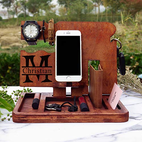 Song Wenzhaodad Day Gift Dad Gift Charging Station Gift Made From Wood Wooden Docking Station Desk Dock Nightstand Wooden Docking Station Nightstand Organizer Smartphone Station Organizer Nightstand Valet Dailymail