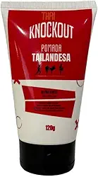 Thai Knockout Pomada Tailandesa Analgésica Ultra Forte para Massagem, Muay Thai e Esportes de Combate, 120g