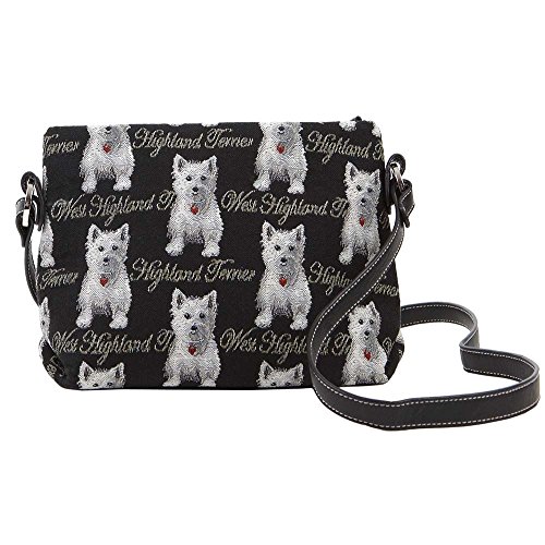 Image of Signare Tapestry Crossbody Bag Sling Shoulder Purse for Women