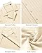 DEMEANOR Men's Linen Short Sleeve Button Up Shirts Textured Casual Lightweight Fitted Shirt Summer Beach Weeding Top Beige XL