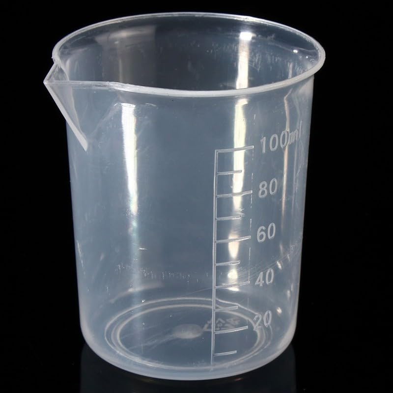 Set de 6 vasos medidores de plástico 100ML miniatura 4
