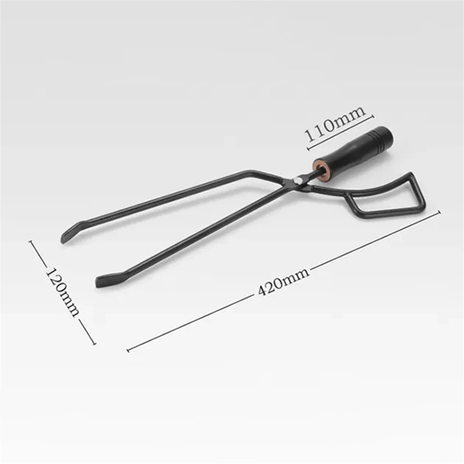 Stainless Grill Tongs, Szczypce do grilla kempingowego na świeżym powietrzu Grillowanie 120x420mm
