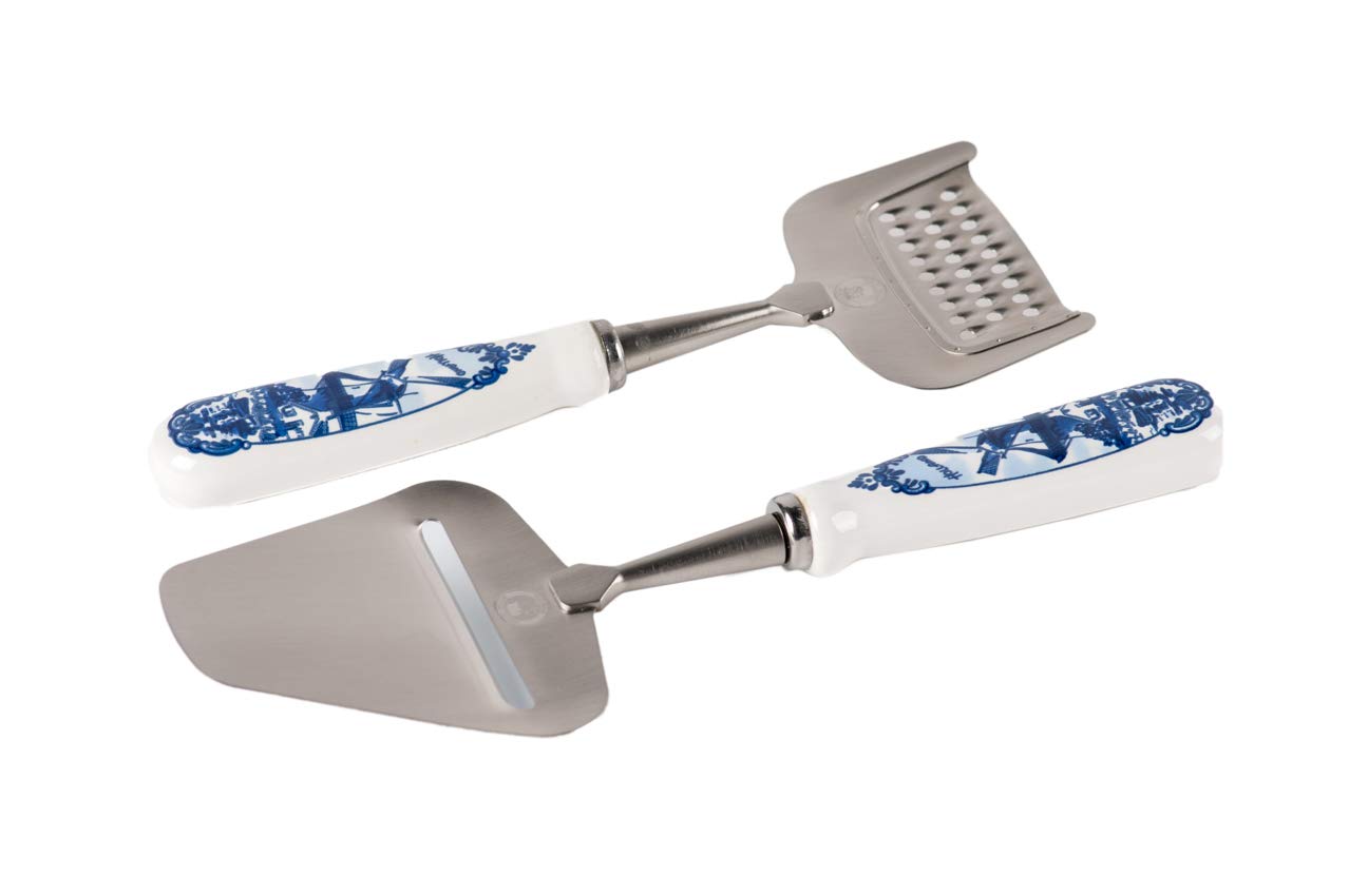 HENRI WILLIG Giftset Delfter Blau Käsehöbel & Käsereibe Holland