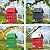Veehoo Bird House Feeder for Outdoors Hanging, Metal Wild Finch Feeders for Outside, Outdoor Cardinal Birdfeeder Decorative Unique for Mixed Seed, Red
