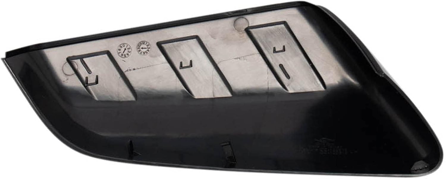 TRQ Paint to Match Black Triple Stripe Mirror Cap Set Driver and Passenger Side Compatible with 2018-2021 Chevrolet Equinox GMC Terrain