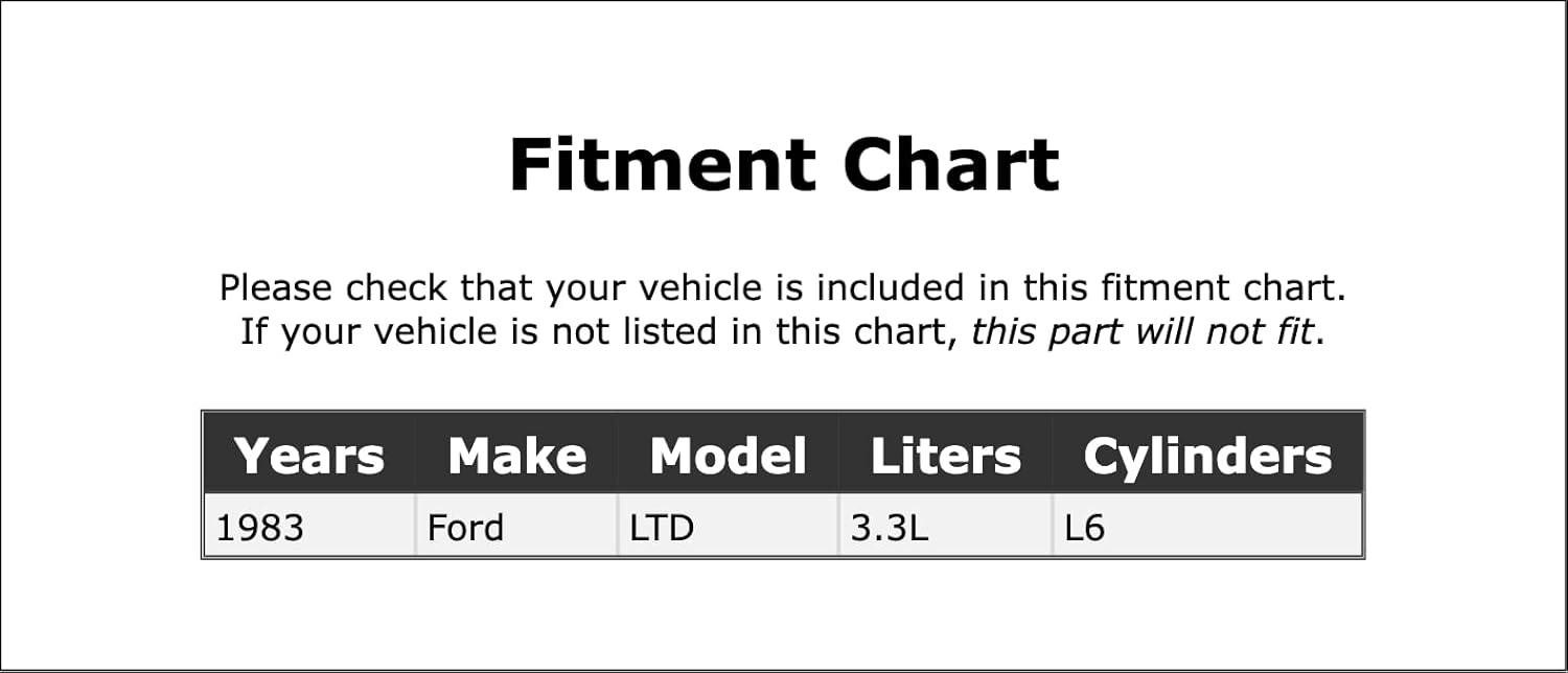 Distributor Drive Gear Compatible With Ford LTD 3.3L L6 1983 PC-696696