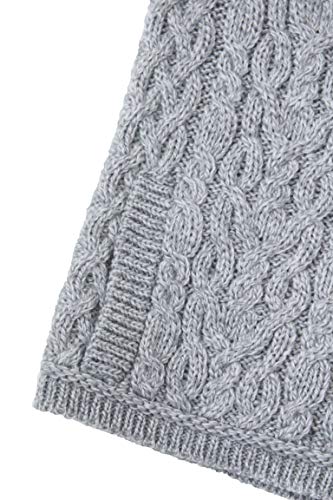 Aran Crafts Women's Soft Irish Fairisle Hood Sweater, 100% Merino Wool, Authentic & Traditional, Fisherman Sweater-Style Knit, Made In Ireland, Hd5069-Sm-Sgry #TOP4