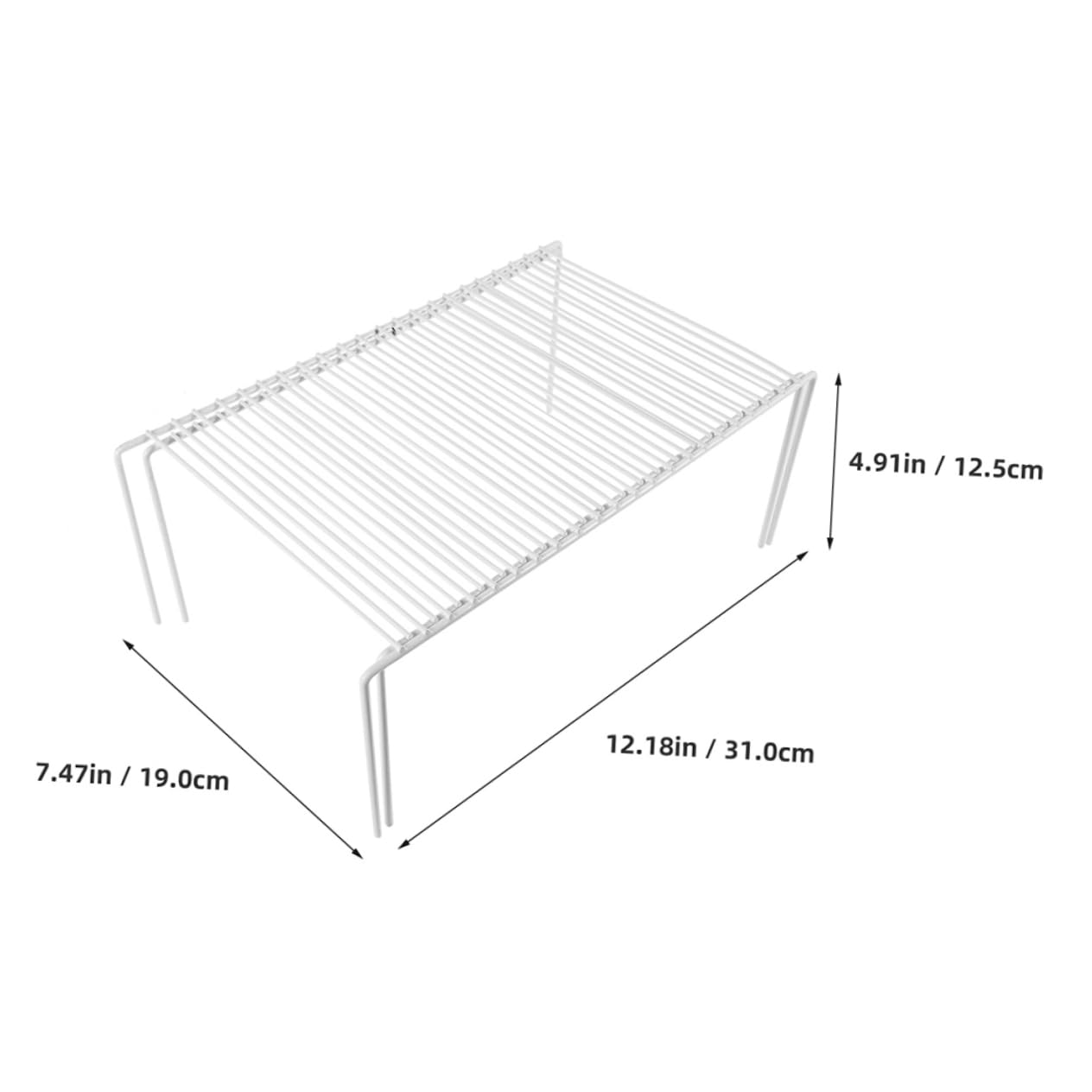 Alipis Organizer Cucina Allungabile in Metallo Bianco per Armadio | Ripiano Superficie Estensibile, Portata Elevata e Struttura Anti-deformazione, Stile Moderno Pulito