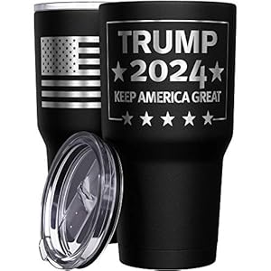 We The People Holsters – Trump 2024 – Keep America Great – Republican Tumbler – American Flag Coffee Travel Mug – Keep America Great Travel Mug – Double Insulated Tumbler – 30 oz
