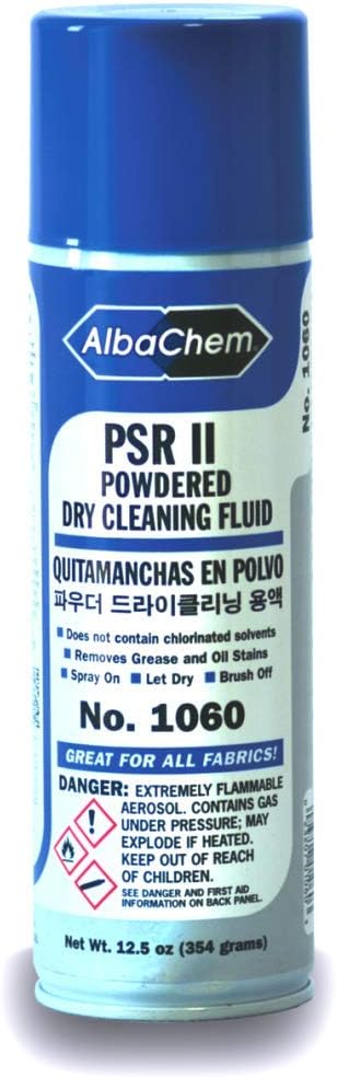 PSR II Powdered Dry Cleaning Fluid Can Spray Spot Remover 12.5 Oz