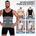 Daytain Mens Full Body Shaper Slimming Compression Bodysuit Shapewear Thigh Slimmer Tummy Control Fajas Para Hombres